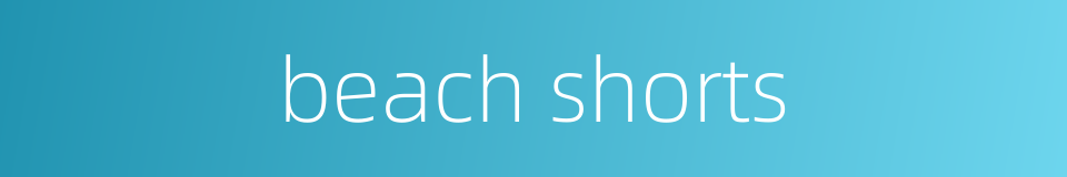beach shorts的同义词