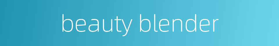 beauty blender的同义词