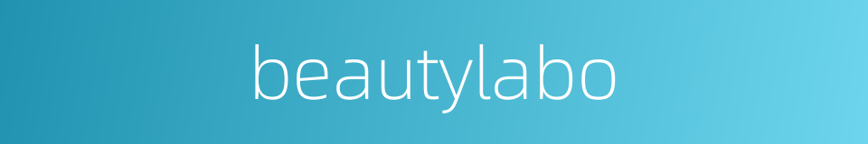 beautylabo的同义词