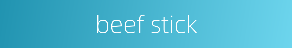 beef stick的同义词