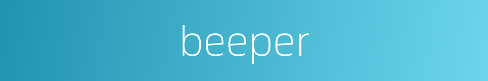 beeper的同义词