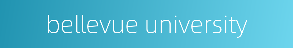 bellevue university的同义词