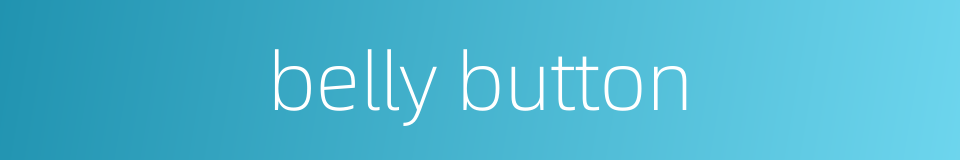 belly button的同义词
