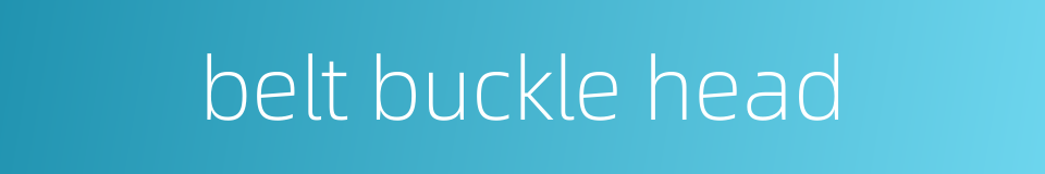 belt buckle head的同义词