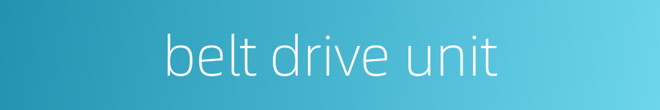belt drive unit的同义词