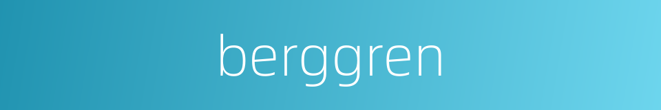 berggren的同义词