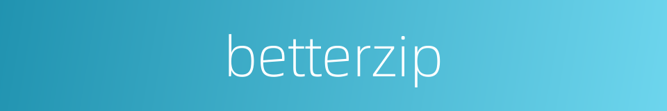 betterzip的同义词