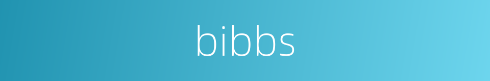 bibbs的同义词