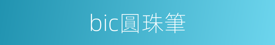 bic圓珠筆的同義詞