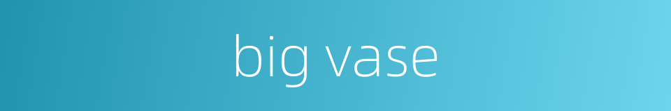 big vase的同义词