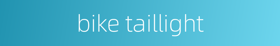 bike taillight的同义词