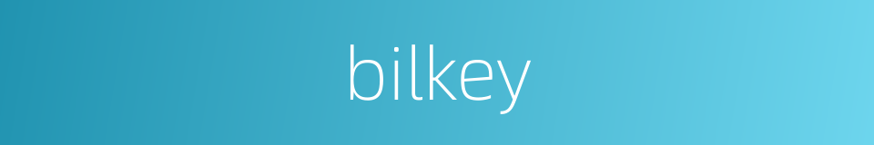 bilkey的同义词