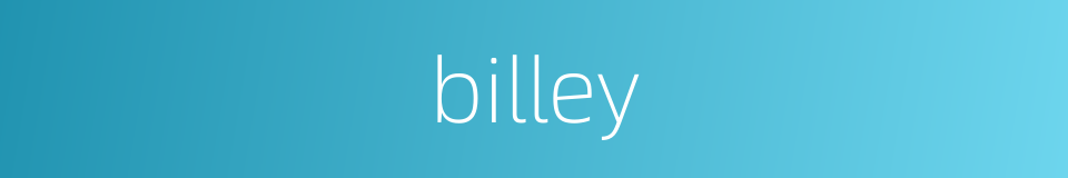 billey的同义词