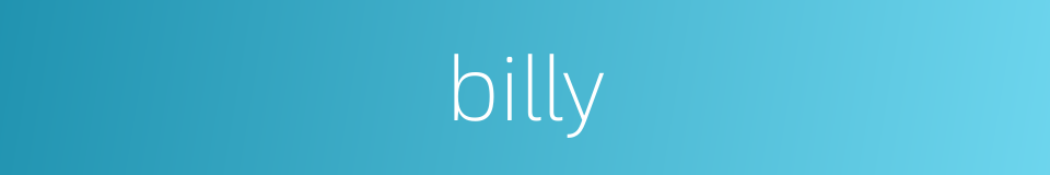 billy的同义词