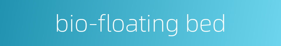 bio-floating bed的同义词