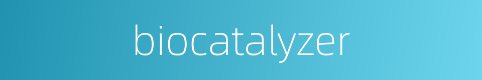 biocatalyzer的同义词