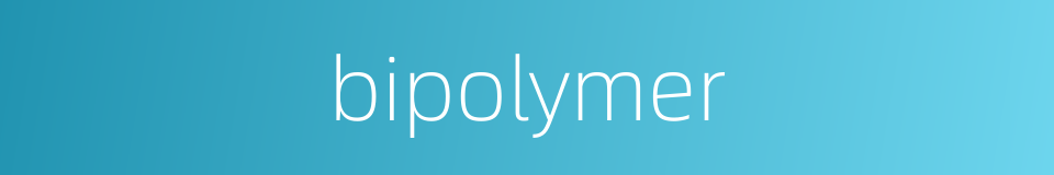 bipolymer的同义词