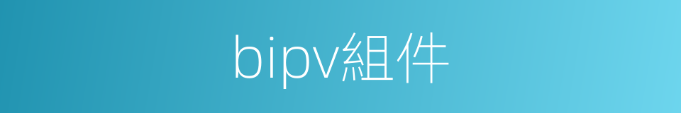 bipv組件的同義詞