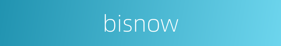 bisnow的同义词