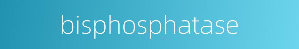 bisphosphatase的同义词