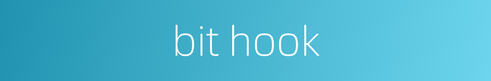 bit hook的同义词