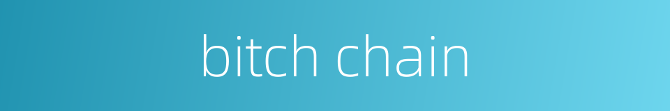 bitch chain的同义词