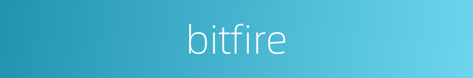 bitfire的同义词