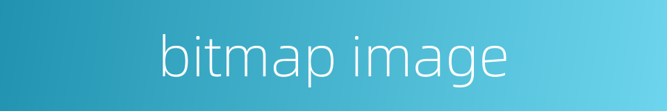 bitmap image的同义词