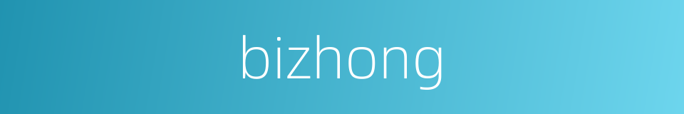 bizhong的同义词