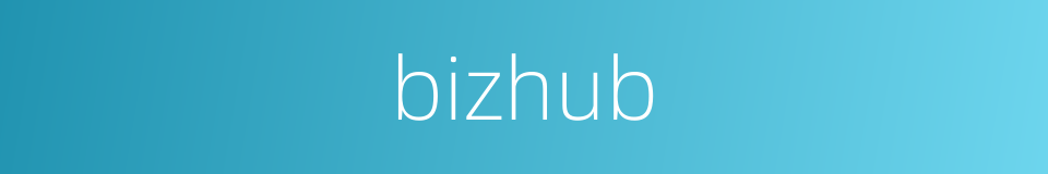 bizhub的同义词