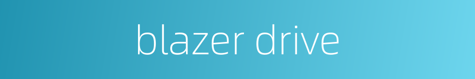 blazer drive的同义词