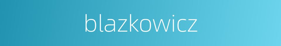 blazkowicz的同义词