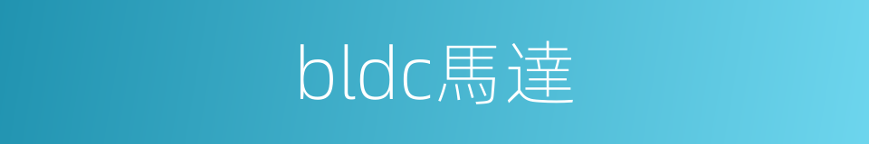 bldc馬達的同義詞