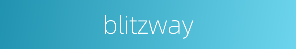 blitzway的同义词