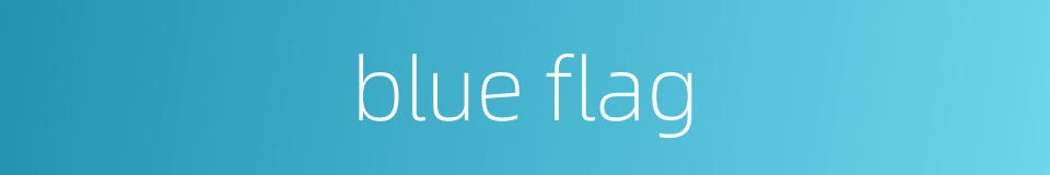 blue flag的同义词