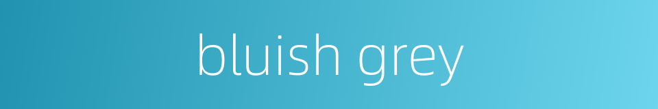bluish grey的同义词