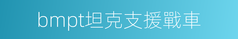 bmpt坦克支援戰車的同義詞