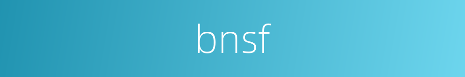 bnsf的同义词