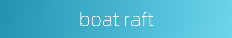 boat raft的同义词