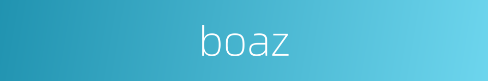 boaz的同义词