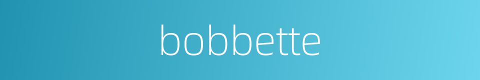 bobbette的同义词