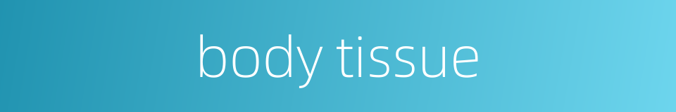 body tissue的同义词
