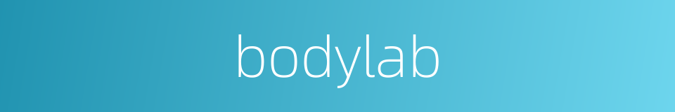 bodylab的同义词