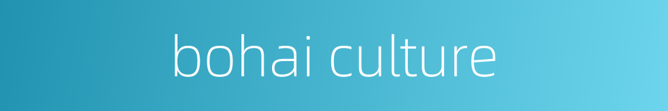 bohai culture的同义词