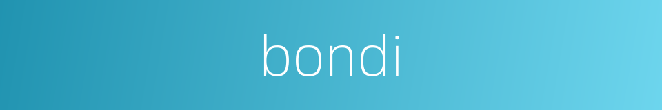 bondi的同义词