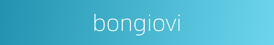 bongiovi的同义词