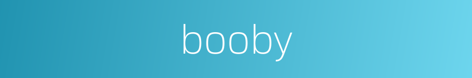 booby的同义词