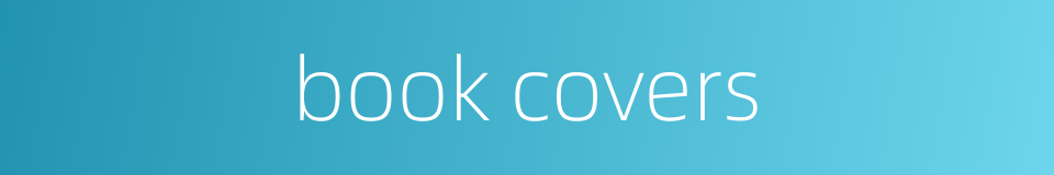 book covers的同义词