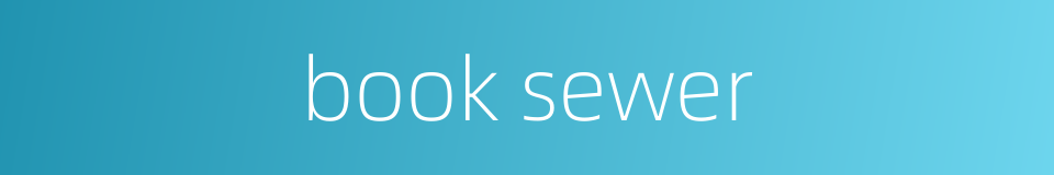 book sewer的同义词