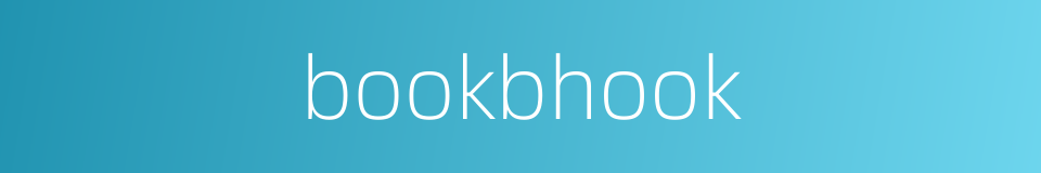 bookbhook的同义词